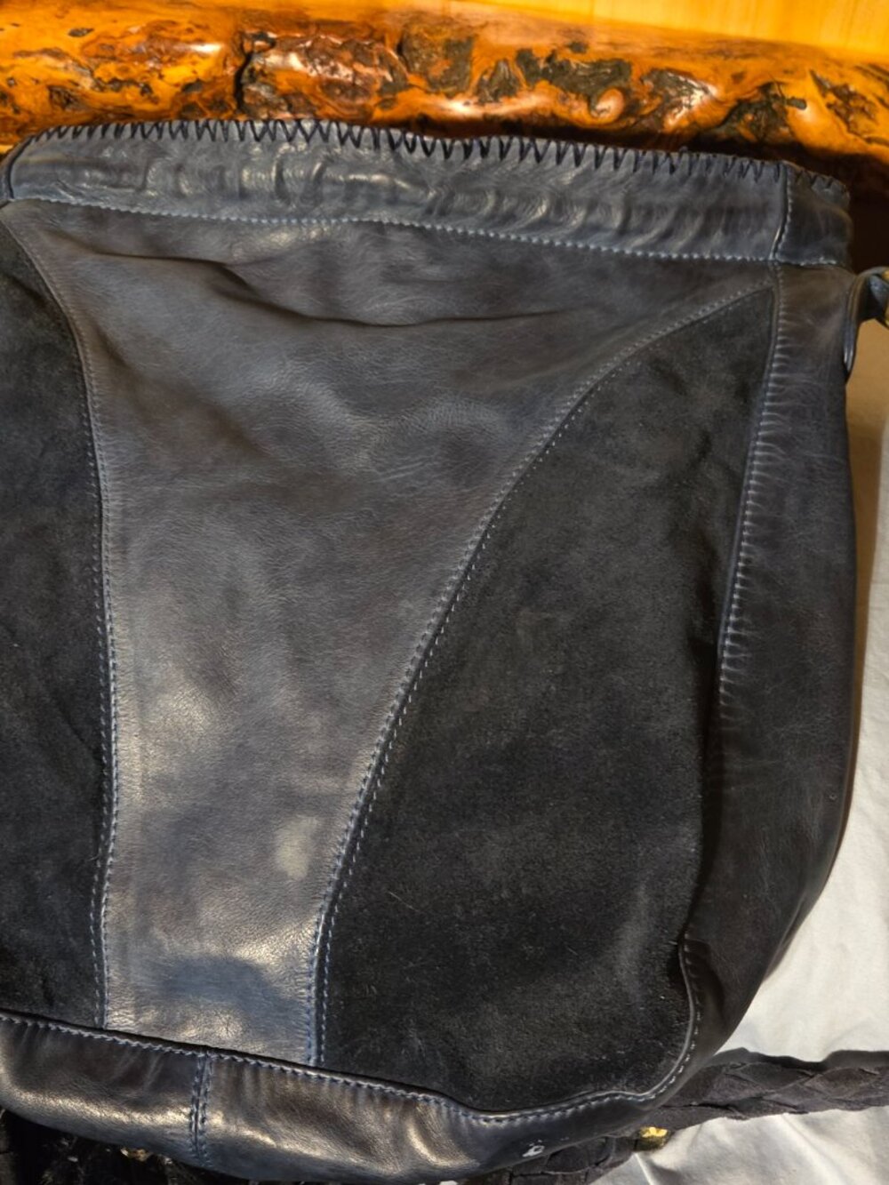 Free People Leather Boho Bag. - Picture 3 of 8